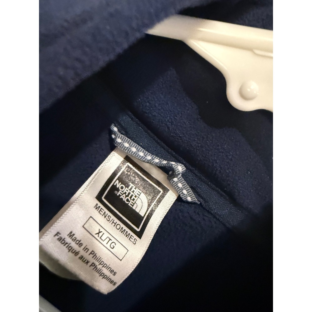 The North Face Mens XL Navy Blue TKA 100 Quarter Zip Fleece Pullover Jacket‎ - Picture 6 of 6